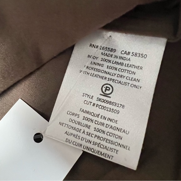 Joie Tolain Lamb Leather Mini Skirt size 0 with flaw - Picture 12 of 15